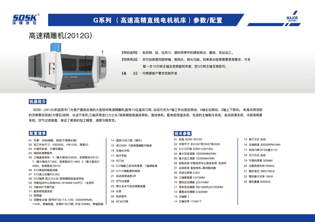 New product: High speed linear motor precision carving machine 2012G New product: High speed linear motor precision carving machine 2012G