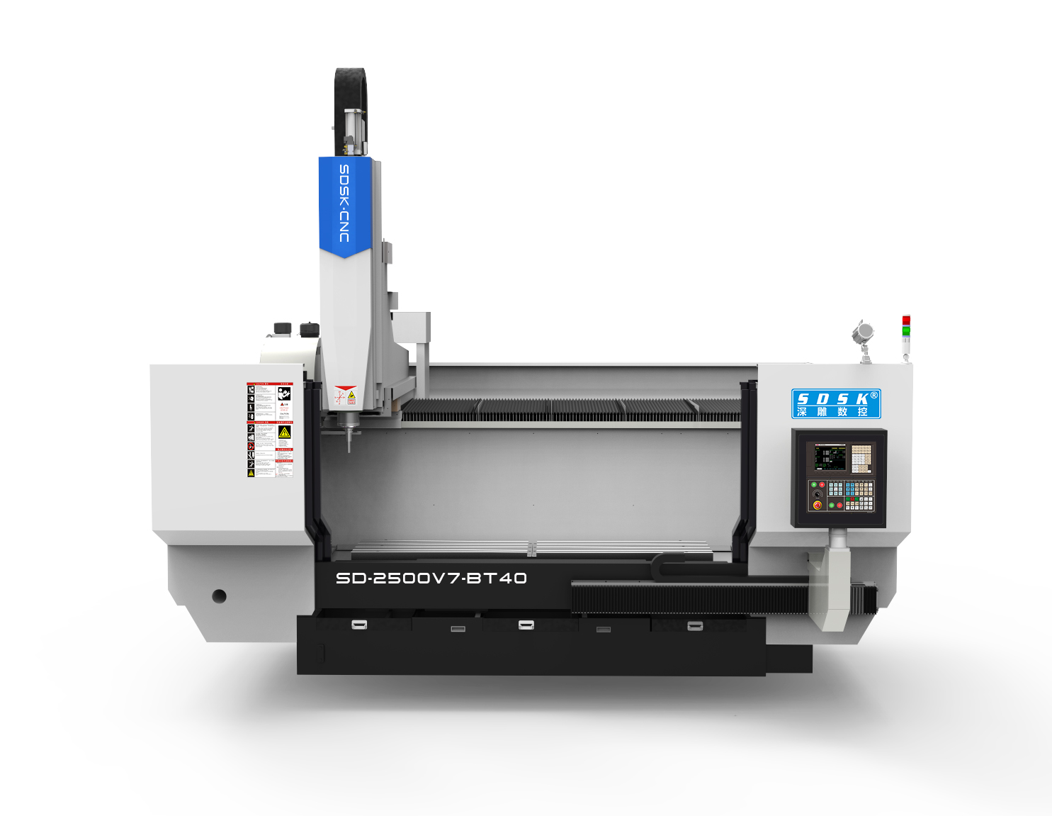 The CNC machine tool SD2500V7-BT40 is a customized large-scale profile machining center The CNC machine tool SD2500V7-BT40 is a customized large-scale profile machining center